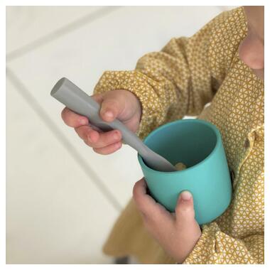Набір дитячого посуду MinikOiOi Scooper - Bubble Beige ложка силіконова (101140008) фото №4