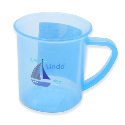 Дитяча чашка Lindo 150 мл синя (LI 841) фото №1