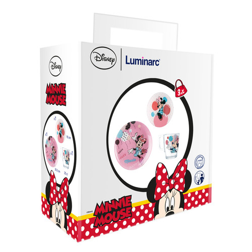 Набір посуду дитячий Luminarc Disney Party Minnie 3 предмети (N5279) фото №2