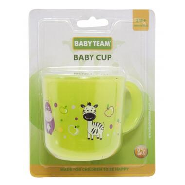 Набір дитячого посуду Baby Team чашка прозора 200 мл (6007_зелена) фото №3