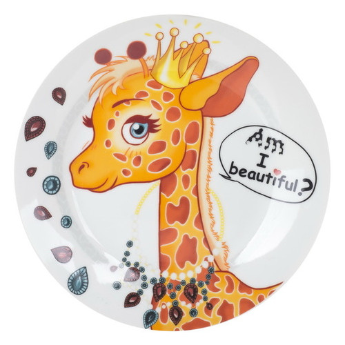 Набір дитячого посуду Limited Edition Pretty Giraffe 3 предмети (C389) фото №2