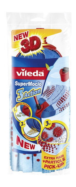 Моп змінний Vileda Super Mocio 3Action Velour (4023103072213) фото №1