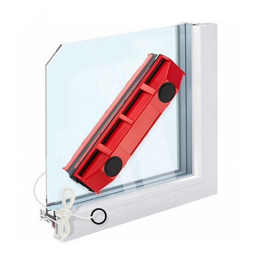 Щетка Glider магнитная для мытья стекол с двух сторон красная (77703775) фото №5