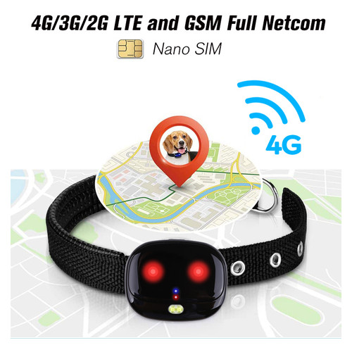 Трекер для собак GPS Tracker V43 з відстеженням (Чорний) фото №6