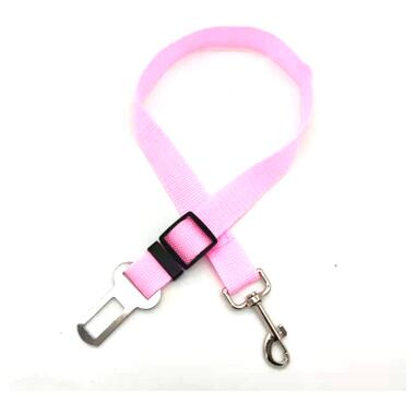 Автомобільний ремінь безпеки для домашніх тварин 5930 рожевий фото №1