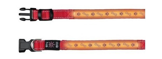 Нашийник Trixie Illuminous USB L-XL світловідбивний 50-60см/25мм красный фото №2