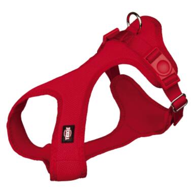Шлейка для собак Trixie Soft м'яка XS-S 30-45 см/15 мм червона (4047974162637) фото №1