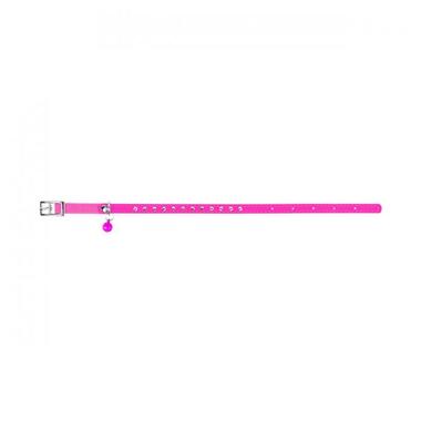Нашийник WAUDOG GLAMOUR з резинкою, клей.стразами для кішок (ширина 9мм, довжина 22-30см) рожевий (32547) (2032547000005) фото №3