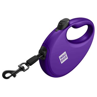 Повідок для собак WAUDOG R-leash з контейнером для пакетів S до 12 кг 3 м фіолетовий (26279) фото №1