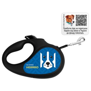 Повідець-рулетка для собак WAUDOG R-leash, малюнок Патрон, XS, до 12 кг, 3 м, світловідбивна стрічка (380-4025) (4823089356587) фото №4