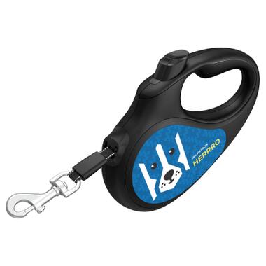 Повідець-рулетка для собак WAUDOG R-leash, малюнок Патрон, XS, до 12 кг, 3 м, світловідбивна стрічка (380-4025) (4823089356587) фото №2