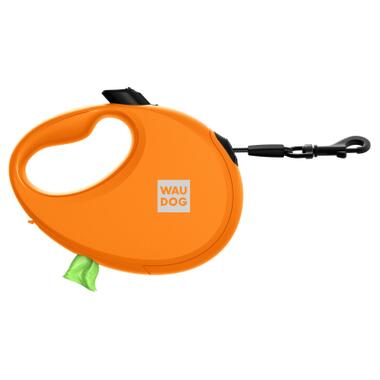 Повідок для собак WAUDOG R-leash з контейнером для пакетів L до 40 кг 5 м помаранчевий (26294) фото №14
