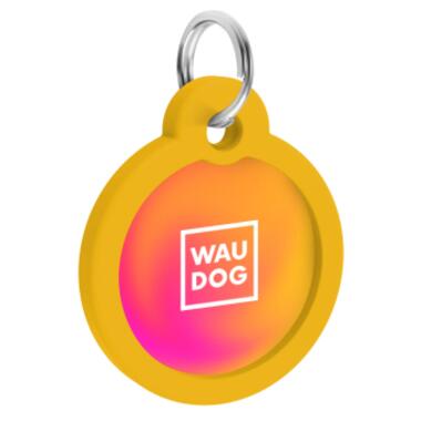 Адресник для тварин WAUDOG Smart ID з QR паспортом Градієнт помаранчевий коло 25 мм (225-4035) фото №4