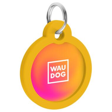 Адресник для тварин WAUDOG Smart ID з QR паспортом Градієнт помаранчевий коло 30 мм (230-4035) фото №4