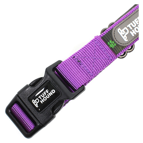 Світловідбивний нашийник для собак TUFF HOUND 1537 Purple M з утяжкою (5317-16512) фото №5