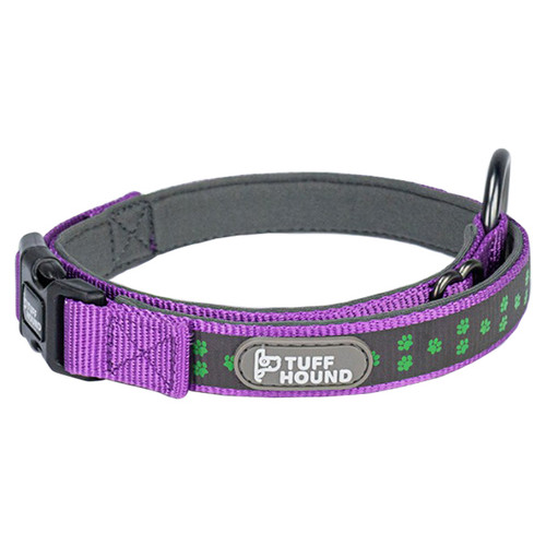 Світловідбивний нашийник для собак TUFF HOUND 1537 Purple M з утяжкою (5317-16512) фото №2