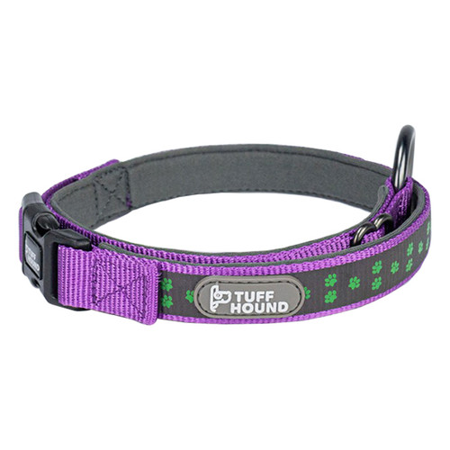 Світловідбивний нашийник для собак TUFF HOUND 1537 Purple M з утяжкою (5317-16512) фото №1
