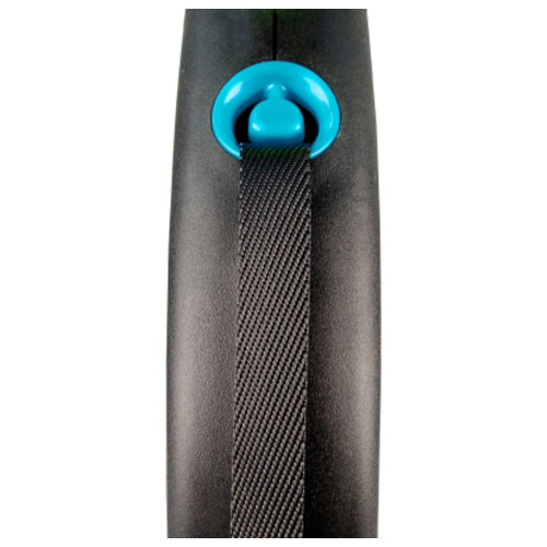 Повідець для собак Flexi Black Design L стрічка 5м (синій) (4000498034132) фото №2