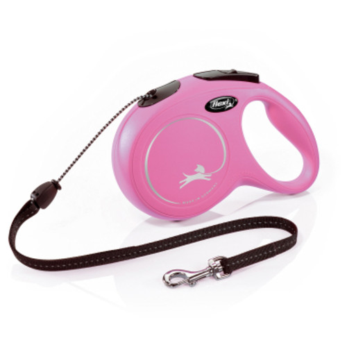 Повідець для собак Flexi New Classic M 8 м (рожевий) (4000498022832) фото №1