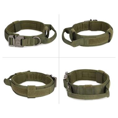 Тактичний нашийник Primo DOG для собак, розмір L (45-55см) - Army Green фото №3