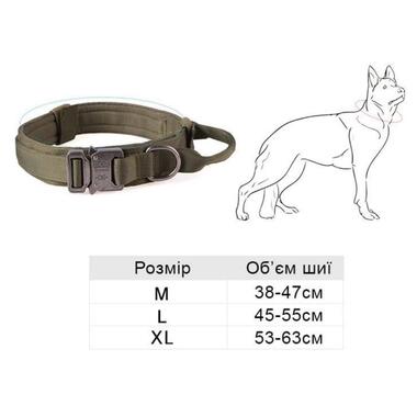 Тактичний нашийник Primo DOG для собак, розмір L (45-55см) - Army Green фото №5