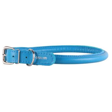 Нашийник Collar Glamour круглий для довгошерстих собак 6мм*25-33см синій (22412) фото №1