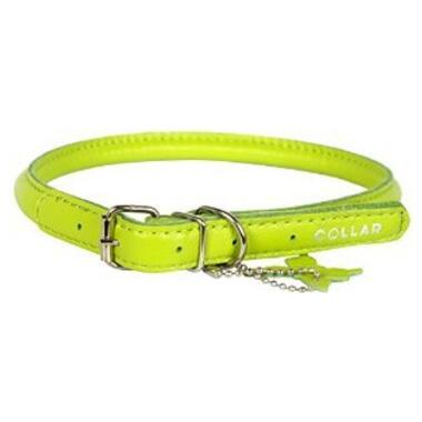 Нашийник Collar Glamour круглий для довгошерстих собак 10мм*39-47см зелёный (35065) фото №1