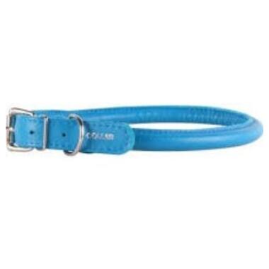 Нашийник Collar Glamour круглий для довгошерстих собак 8мм*33-41см синій (35052) фото №1