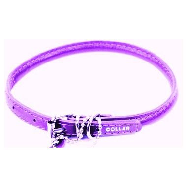 Нашийник Collar Glamour круглий для довгошерстих собак 8мм*33-41см фіолетовий (35059) фото №1