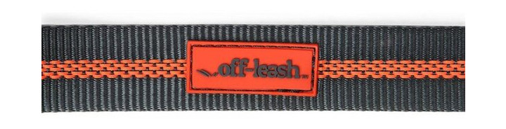 Повідець-пеєрстежка Dexas Off Leash Сірий/помаранчевий (PWL010-432-2027) фото №2