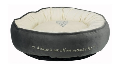 Лежак Trixie Pet's Home с сердечком серый/кремовый d50 см (37489) фото №1