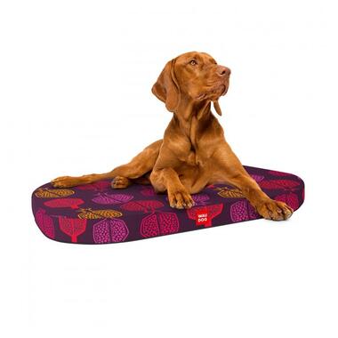 Лежанка для собак WAUDOG Relax, малюнок Гранат, зі змінним чохлом, L, Ш 100 см, Дов 70 см (099-0107) (4823089342603) фото №1