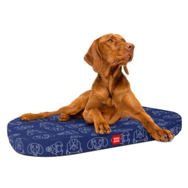 Лежанка для собак WAUDOG Relax, малюнок Собаки, зі змінним чохлом, L, Ш 100 см, Дов 70 см (099-0123) (4823089342573) фото №3