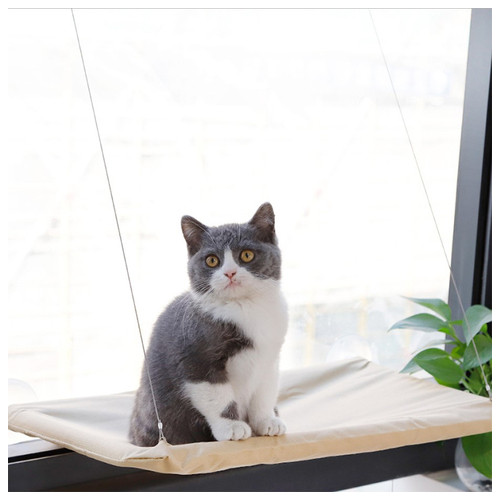 Віконна лежанка для кішок Taotaopets 072202 на присосках підвісна 55*35cm фото №2
