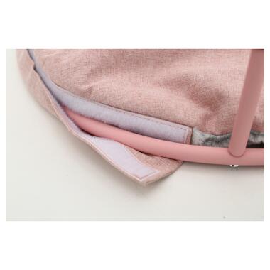 Лежак для тварин MISOKO&CO Pet bed round plush 45x45x22 см pink (HOOP31835) фото №4
