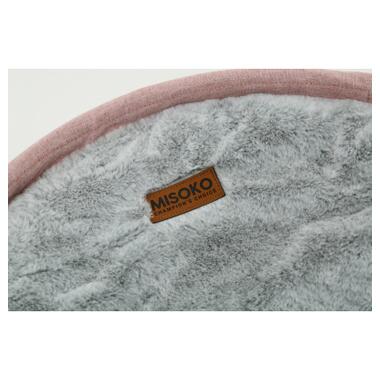 Лежак для тварин MISOKO&CO Pet bed round plush 45x45x22 см pink (HOOP31835) фото №2