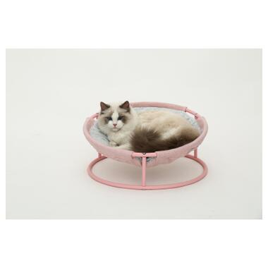 Лежак для тварин MISOKO&CO Pet bed round plush 45x45x22 см pink (HOOP31835) фото №5