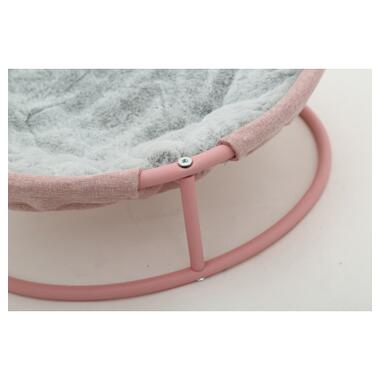 Лежак для тварин MISOKO&CO Pet bed round plush 45x45x22 см pink (HOOP31835) фото №3