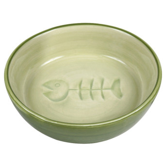 Посуд для кішок Trixie Миска керамічна плоска 200 мл/13 см (4011905244921) фото №1