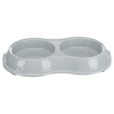 Посуд для котів Trixie Миска подвійна пластикова 2х200 мл/11 см (кольори в асортименті) (4011905249858) фото №3