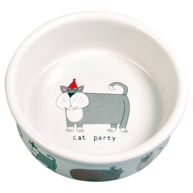 Посуд для котів Trixie Миска керамічна 200 мл/12 см (в асортименті) (4011905400815) фото №1