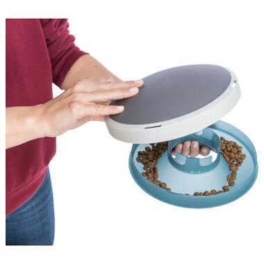 Посуд для собак Trixie Миска повільне годування 500 мл/23 см (сіро-блакитна) (4011905252858) фото №6