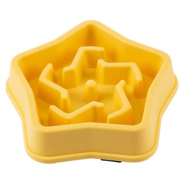 Посуд для собак WahoPet slow feeder миска-лабіринт (жовта) (2700000021149) фото №1