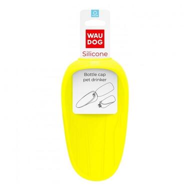 Поїлка-насадка на пляшку WAUDOG Silicone, 165х90 мм жовтий (50778) (4823089356198) фото №1
