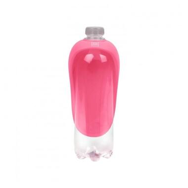 Поїлка-насадка на пляшку WAUDOG Silicone, 165х90 мм рожевий (50777) (4823089356174) фото №4
