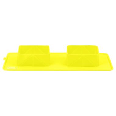 Посуд для собак WAUDOG Silicone Миска складана 385х230х50 мм жовта (50808) фото №2