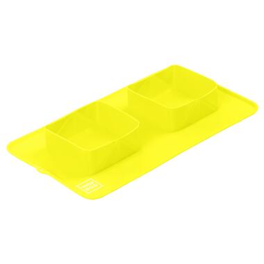 Посуд для собак WAUDOG Silicone Миска складана 385х230х50 мм жовта (50808) фото №1