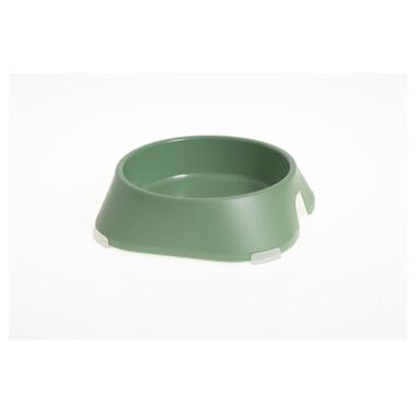 Посуд для котів Fiboo Миска без антиковзких накладок S зелена (FIB0137) фото №1