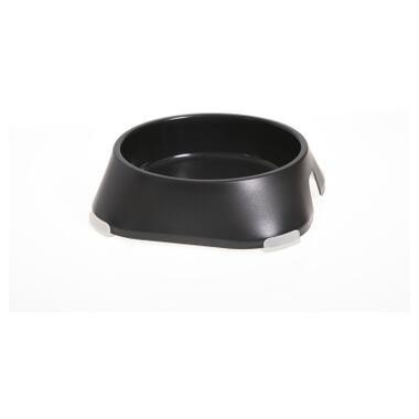 Посуд для котів Fiboo Миска без антиковзких накладок S чорна (FIB0141) фото №1