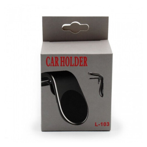 Автомобільний магнітний тримач для телефону Magnetic Car Holder L103, Чорний фото №3